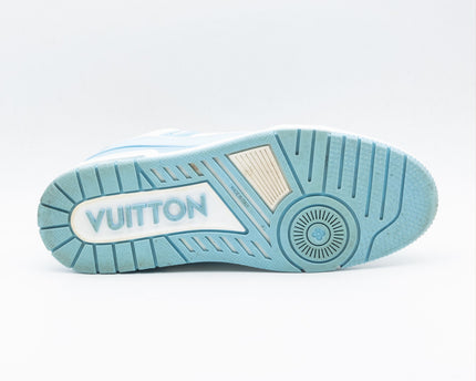Sneaker LV Trainer Low White Sky Blue