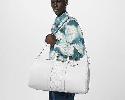 Sac Keepall Bandoulière 50 - LV - Blanc