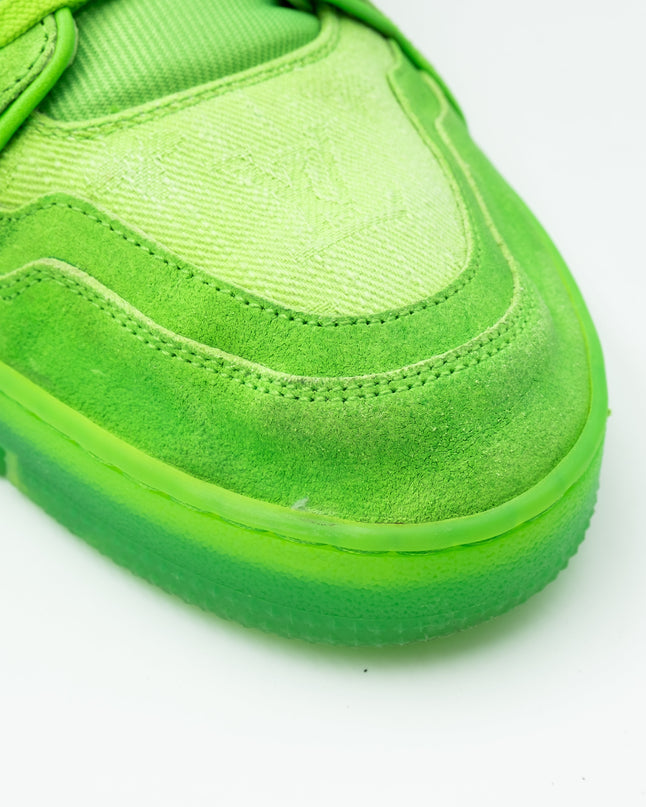 Sneaker LV Trainer Fluroescent Green
