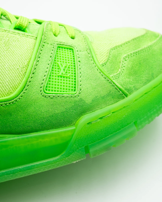 Sneaker LV Trainer Fluroescent Green