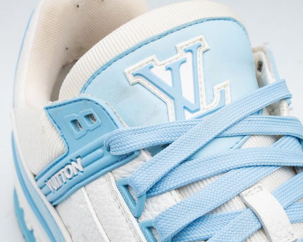 Sneaker LV Trainer Low White Sky Blue