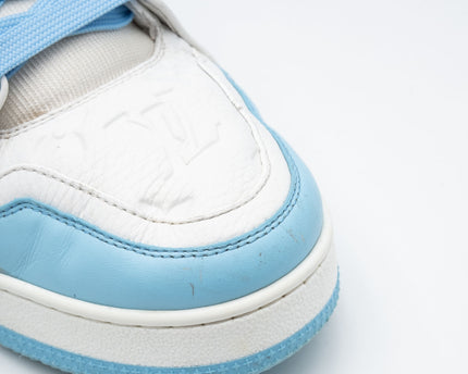 Sneaker LV Trainer Low White Sky Blue