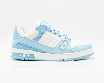 Sneaker LV Trainer Low White Sky Blue