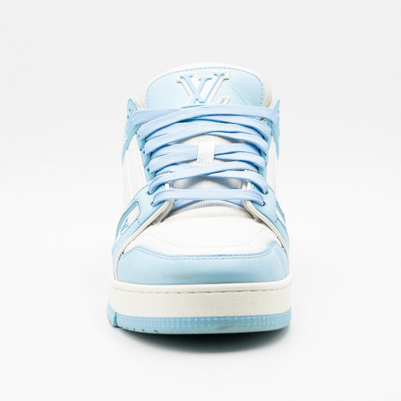 Sneaker LV Trainer Low White Sky Blue