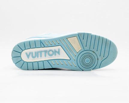 Sneaker LV Trainer Low White Sky Blue