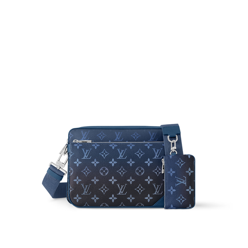 Trio messenger - LV - Bleu noir