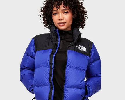 Blue Retro Nuptse 700 Pour Femme Bleu