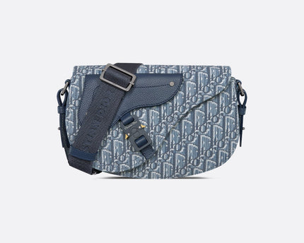 Sac Messenger Saddle Dior - Bleu ciel