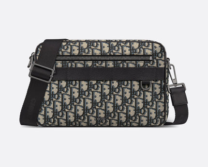 Sac bandoulière Maxi Safari Dior - Noir Beige