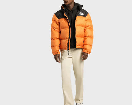 Orange Retro Nuptse 700 Pour Homme