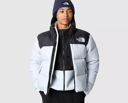 White Retro Nuptse 700 Pour Femme