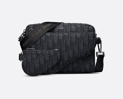 Triple Pouch Saddle Dior - Noir