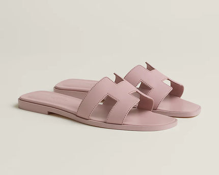 Hermes - Claquettes Rose Cancan