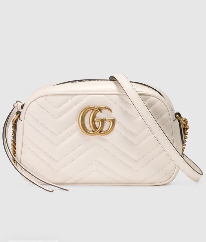 Sac pour appareil photo GG Marmont petit format - Blanc