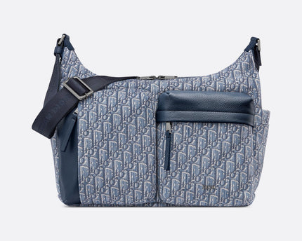 Sac Hobo Rider Soft Medium Dior - Bleu