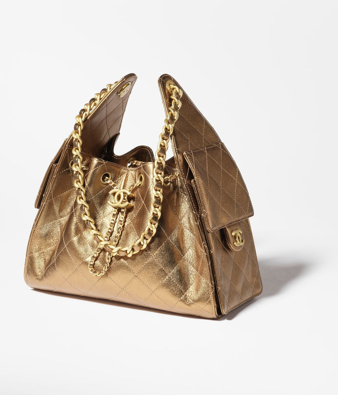 PETIT SAC CHANEL 25 MARRON BRILLANT
