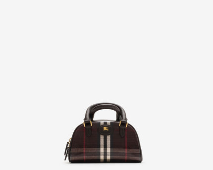 Mini sac bowling Highlands Noir - BURBERRY