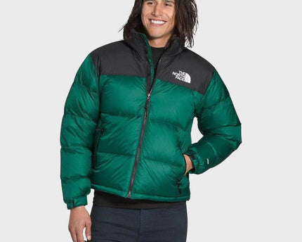 Green Retro Nuptse 700 Pour Homme