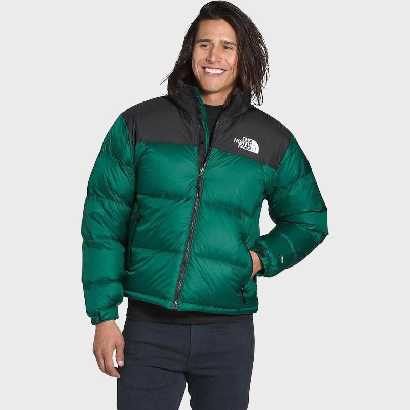 Green Retro Nuptse 700 Pour Homme