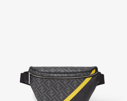 Sacoche banane Fendi Diagonal - Noir