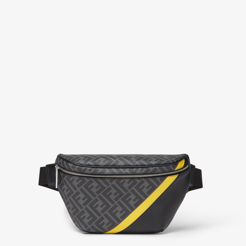 Sacoche banane Fendi Diagonal - Noir