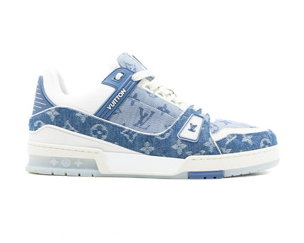 Sneaker LV Trainer Blue Monogram Denim