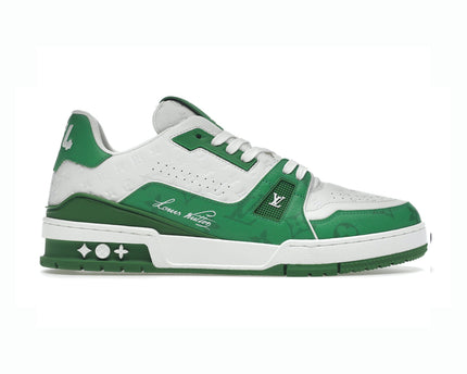 Sneaker LV Trainer #54 Signature Green White