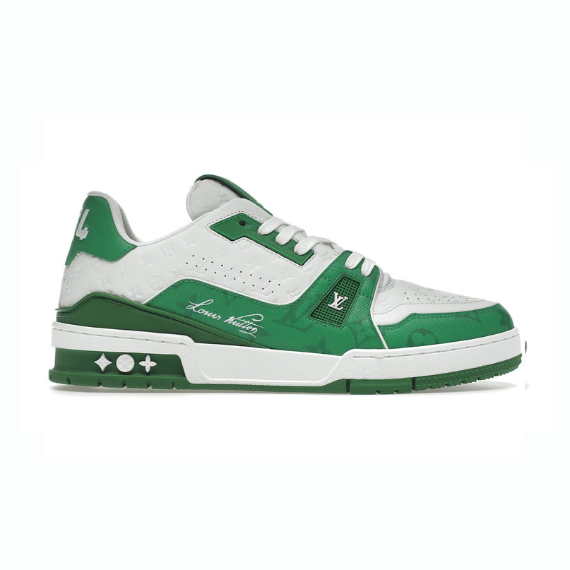 Sneaker LV Trainer #54 Signature Green White