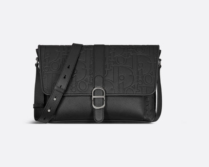 Sac Messenger à rabat Dior Daily Large - Noir