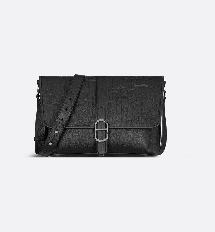 Sac Messenger à rabat Dior Daily Large - Noir