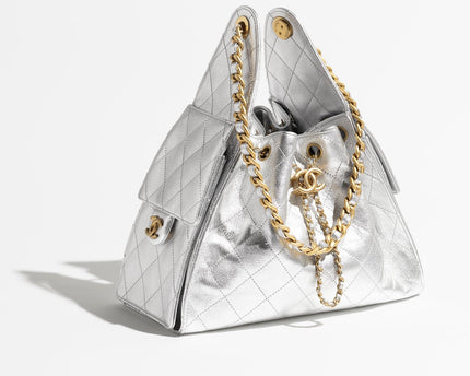 PETIT SAC CHANEL 25 GRIS ALIMINIUM