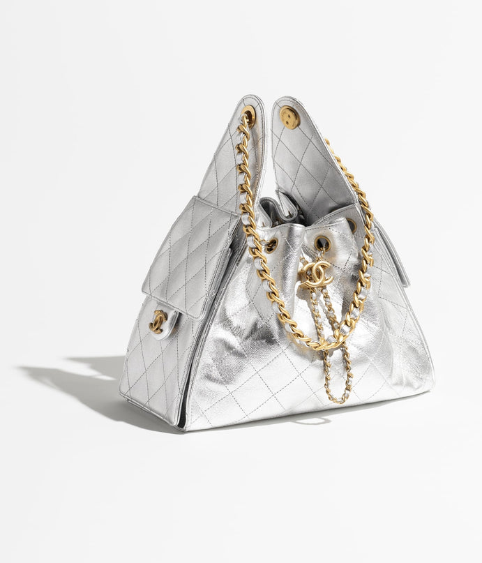 PETIT SAC CHANEL 25 GRIS ALIMINIUM