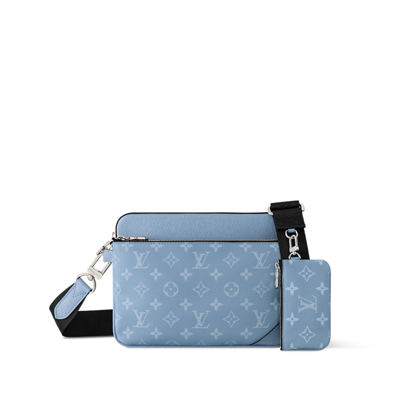 Sac Trio Messenger - LV - Bleu ciel