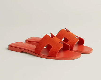 Hermes - Claquettes Orange Corail