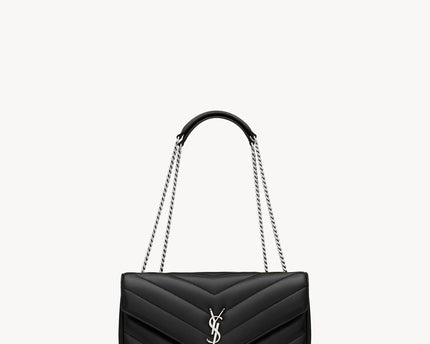 LOULOU SMALL EN CUIR MATELASSÉ  - YSL - Noir