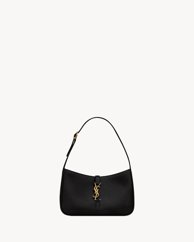 LE 5 À 7 EN CUIR LISSE  - YSL - Noir