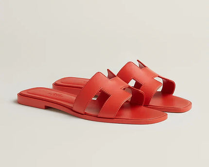 Hermes - Claquettes Orange capucine