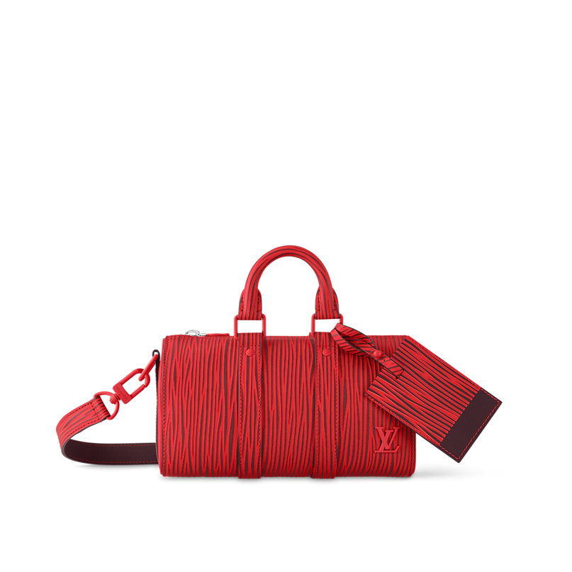 LV x Park Seo-Bo - Sac Keepall Bandoulière 25 - Rouge