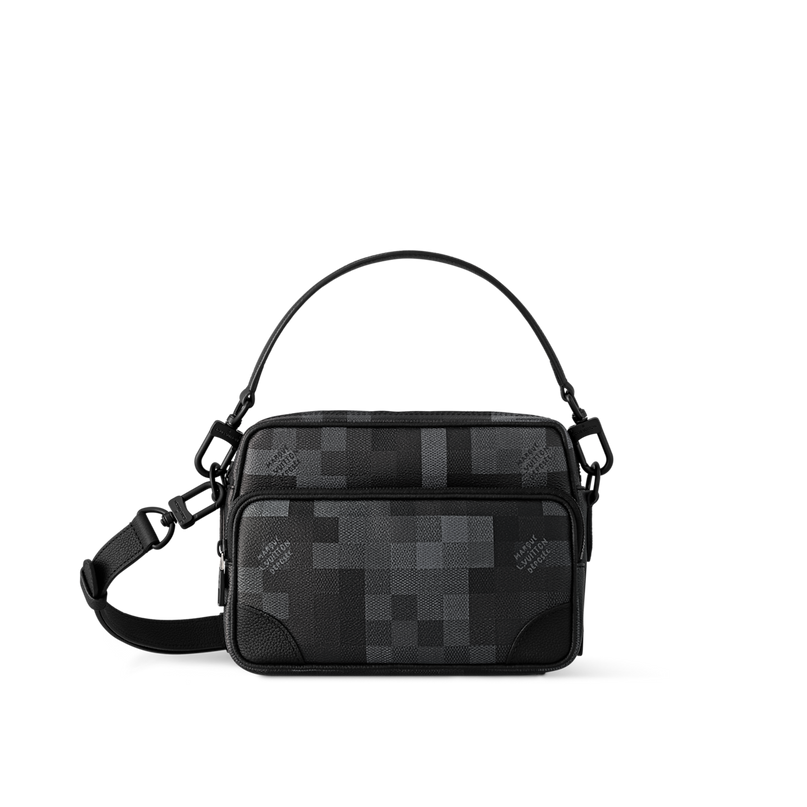 Sac Nil Messenger - LV - Noir Gris carreau