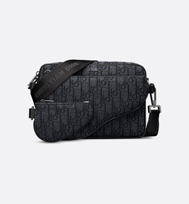 Triple Pouch Saddle Dior Noir