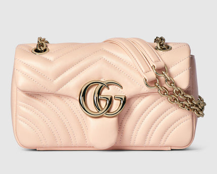 Sac à épaule GG Marmont petit format - Rose