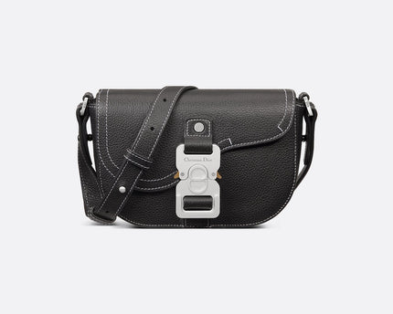 Mini sac Messenger Dior à rabat Saddle - Noir
