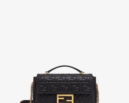 Sac Fendi Baguette Chain Midi - Noir