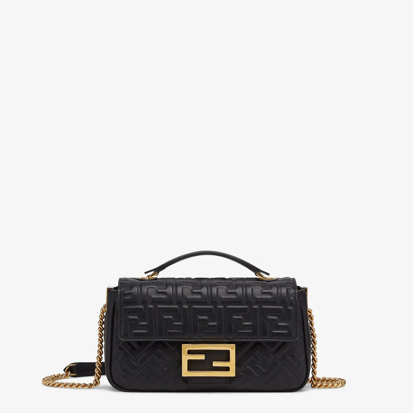 Sac Fendi Baguette Chain Midi - Noir