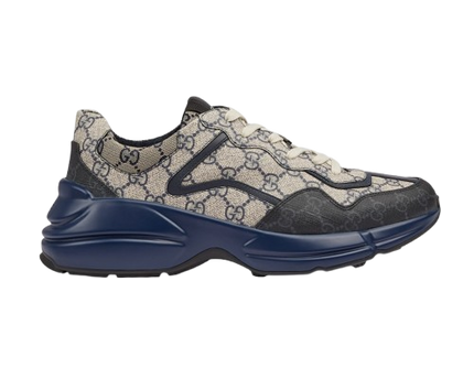 BASKETS GUCCI RHYTON - BLEU