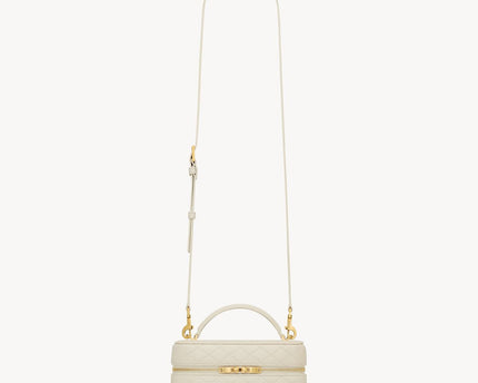 GABY VANITY BAG EN CUIR D’AGNEAU  - YSL - BLANC