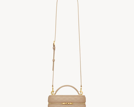 GABY VANITY EN CUIR D’AGNEAU  - YSL - BEIGE