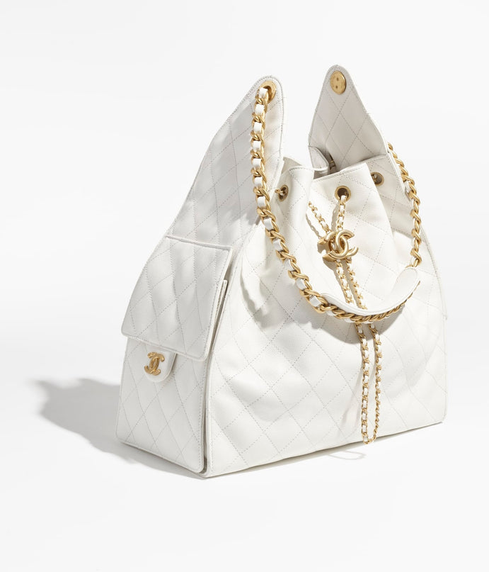 MOYEN SAC CHANEL 25 BLANC