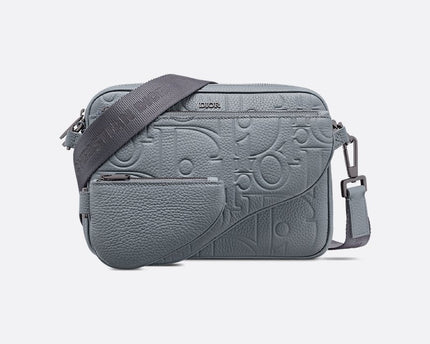 Triple Pouch Saddle Cuir Dior - Gris