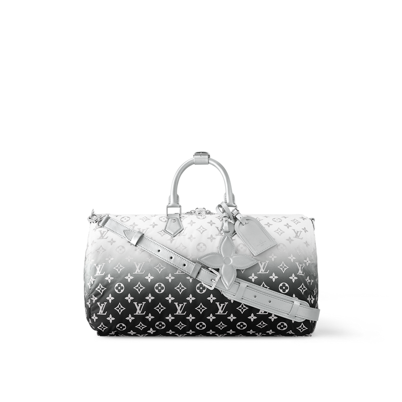 Sac Keepall Bandoulière 45 - LV - Blanc Noir